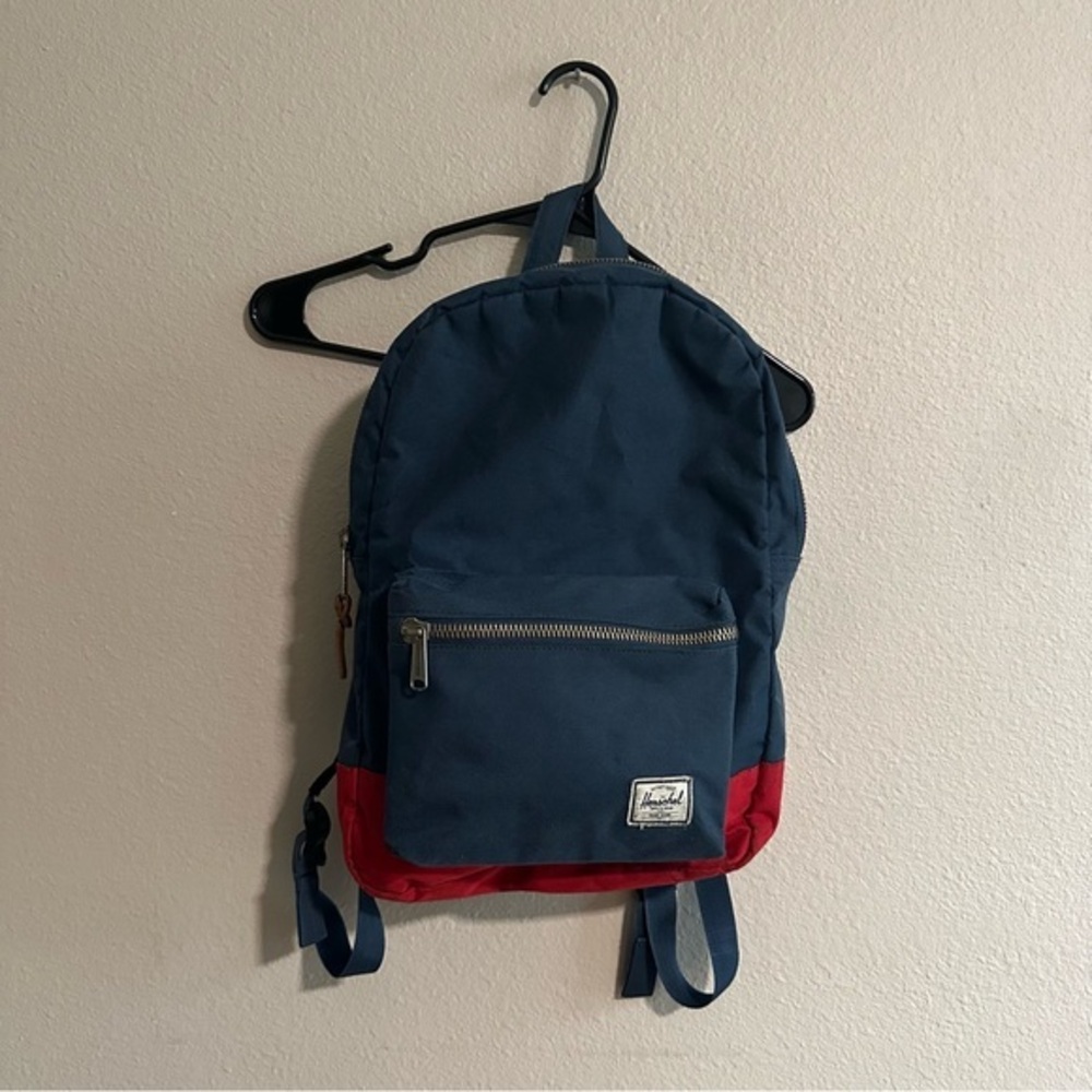 Herschel Blue and Red Small Backpack